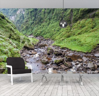 Picture of Stream flowing from Catarata del Gocta waterfall in northern Peru